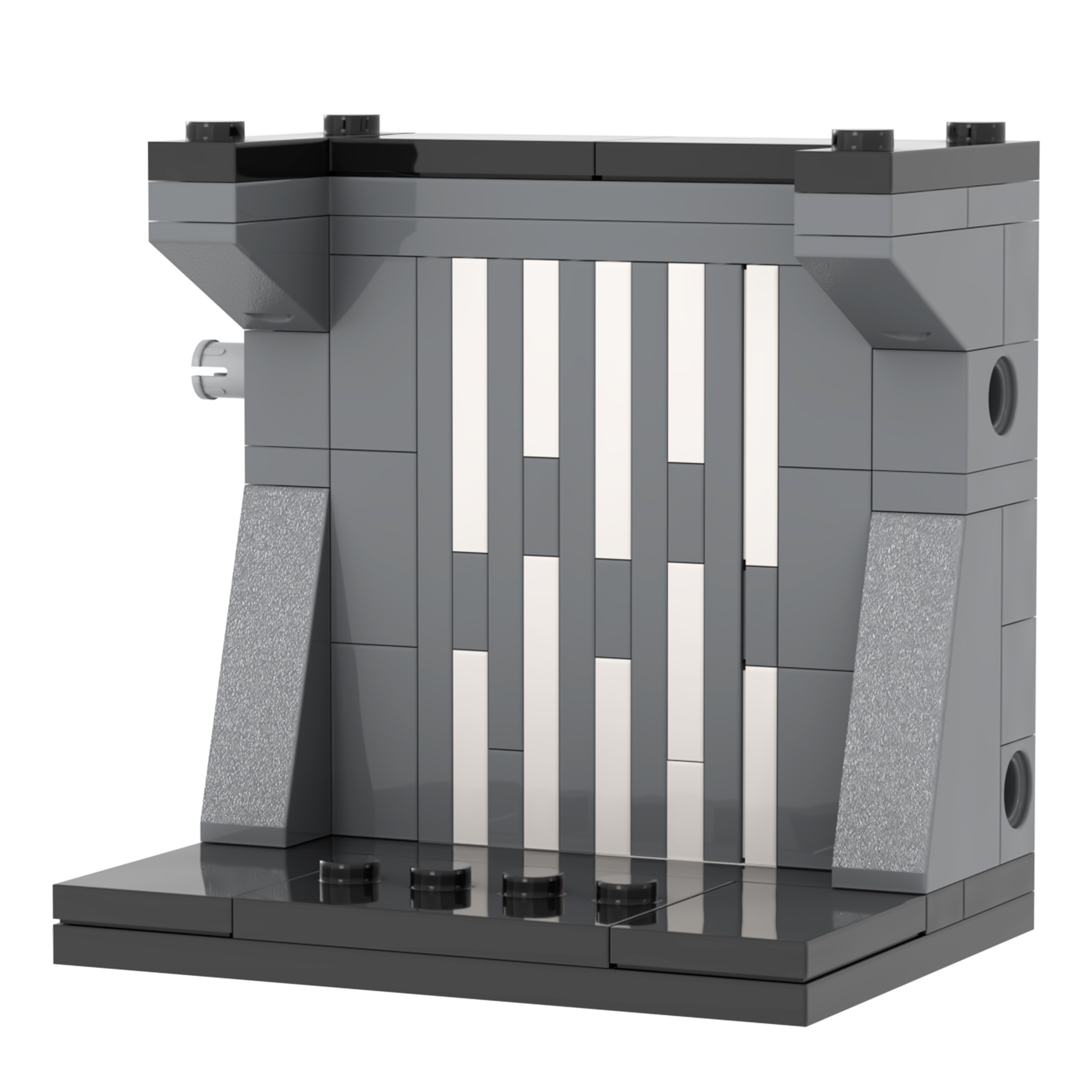 Space wars Creativity MOC Bricks soldier Display stand Shelf Kits DIY Bricks Building Block Toys for Kids MOC6005