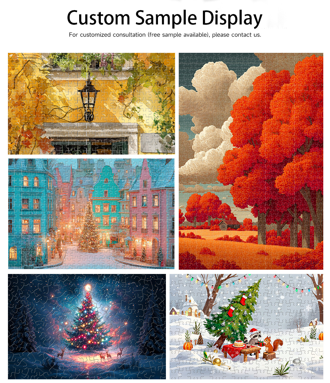 Custom Cardboard Jigsaw Puzzle Card Paper 100 500 1000 Pieces Puzzle Games Personnalis&eacute; For Adults Brain Game Manufacturers