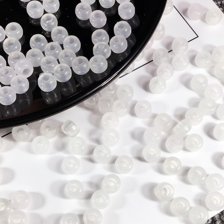 Colorful 6x9mm Round Plastic Kandi Acrylic Pony Beads Bulk Colorful DIY Craft Bracelets Necklace Party Jewelry Making Kit