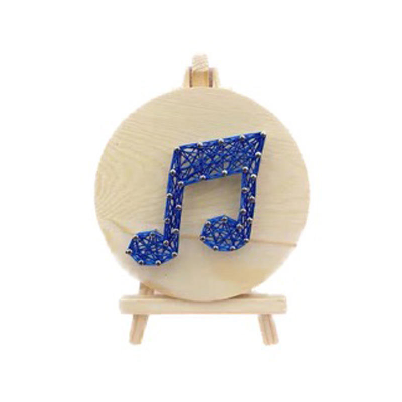 Handmade DIY Children's Sailboat String Art Painting Kit Nails Coiling Threads Sewing &amp; Weaving Materials Creative Gift