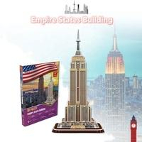 Custom Luxury Wood Handmade World Famous Landmark Finished Desktop Decorative Architectural 3D Puzzle Architecture Model Kit DIY