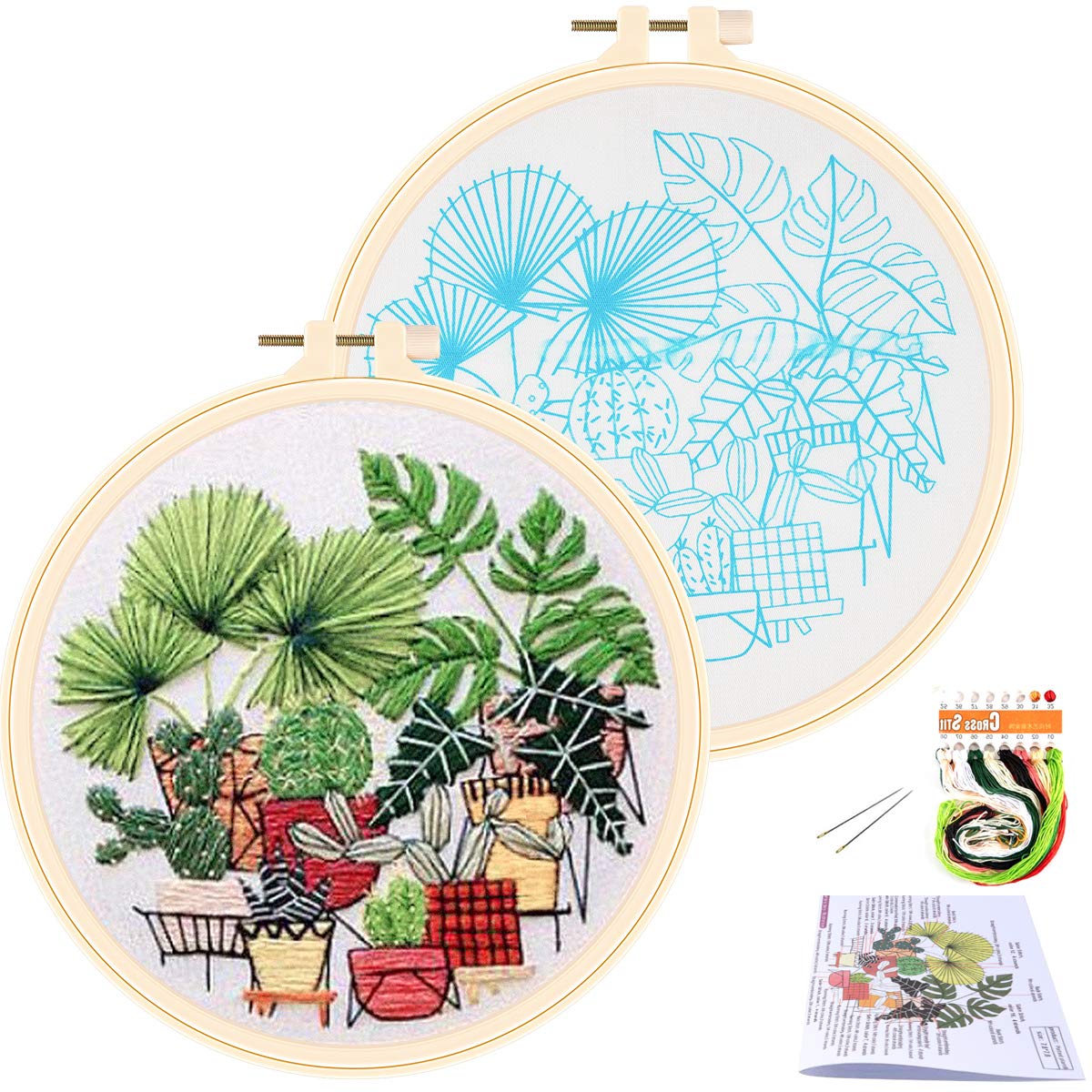 Wholesale Hand Embroidery Design Kit Cross Stitch Set Handmade Sewing Embroidery Kit for Adults Artwork