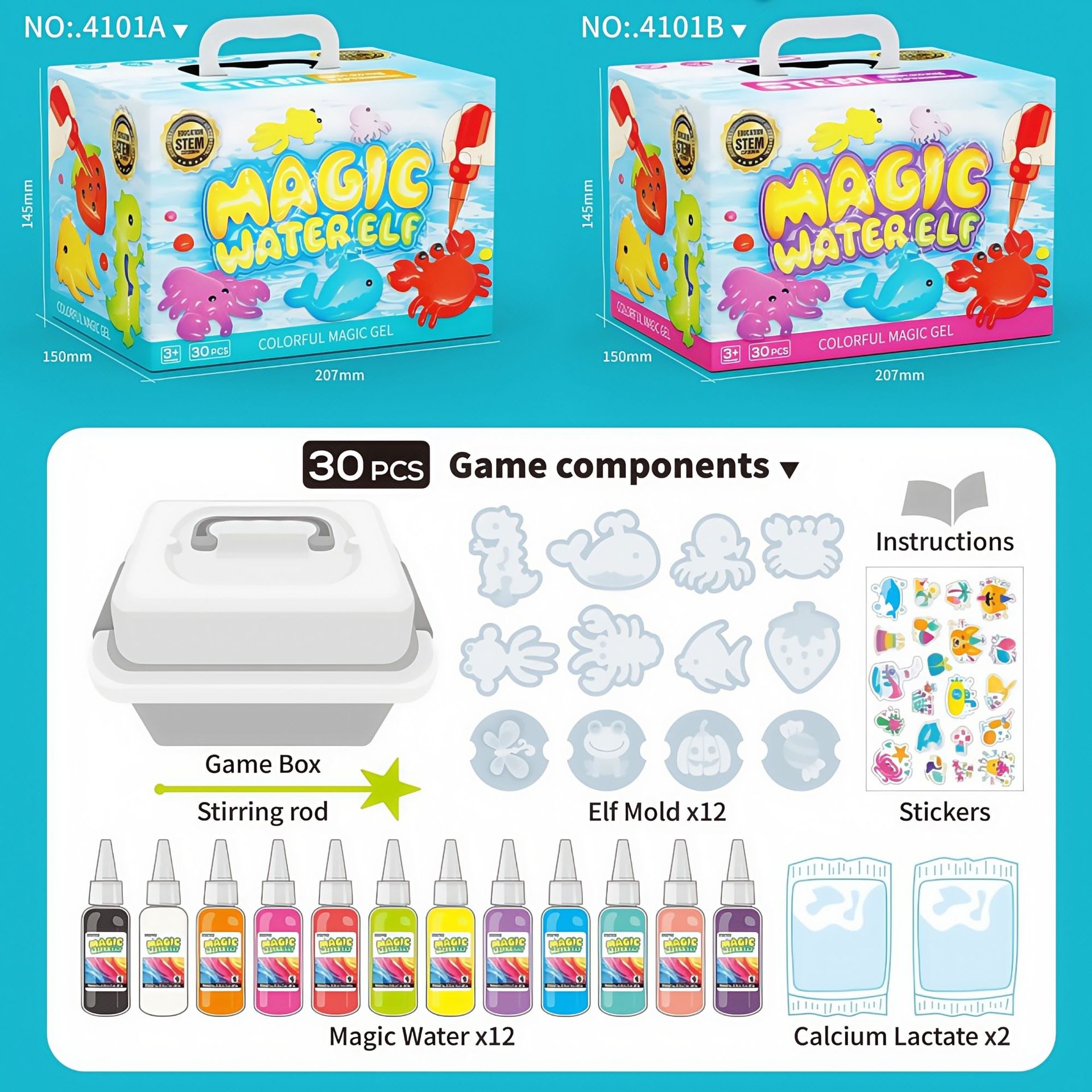 Wholesale DIY Arts &amp; Crafts Kit Kid STEM Educational Magic Water Elf Toy Kit Aqua Fairy Water Gel Kit