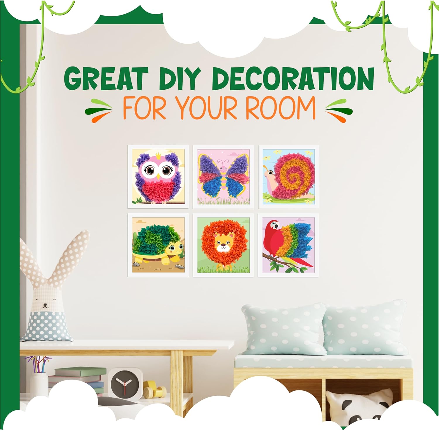 Educational Custom DIY Paper Craft Art Kit Poke in Fun Art Animal Flower Pressing Poking Kit for Teens Beginner Kids