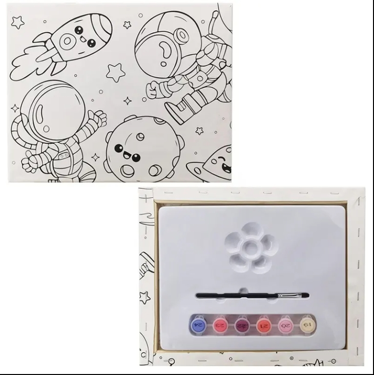 Popular Cartoon Kids Painting Set Art Drawing DIY Kit
