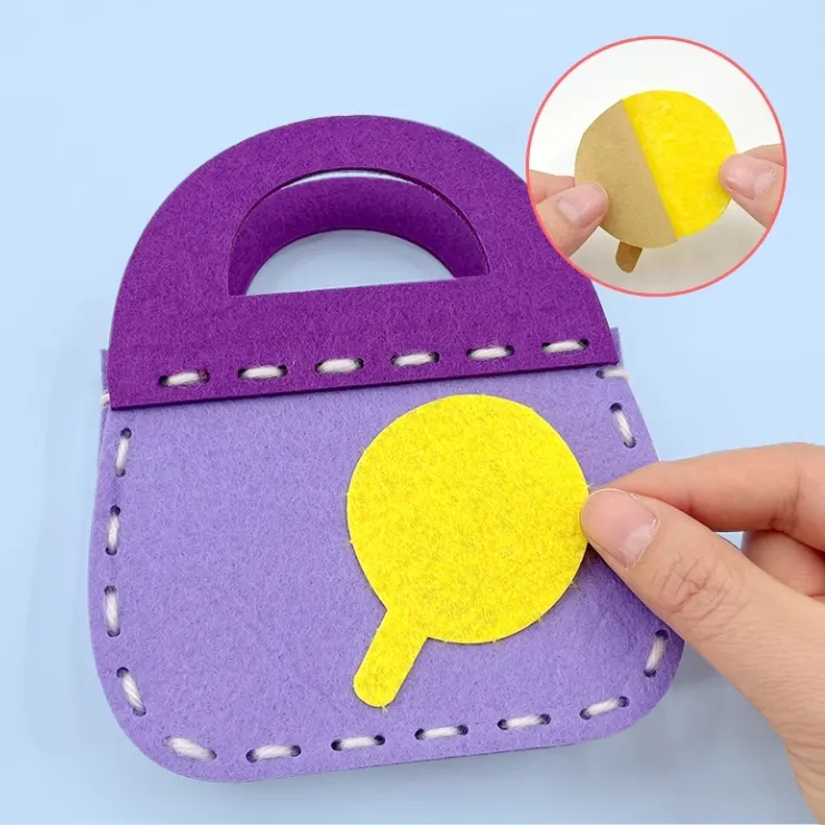 Sewing Bags Kit for Kids Felt Crafts for Kids Girls Sewing Kit Ages 6-8 Plus-DIY Kits for Kids