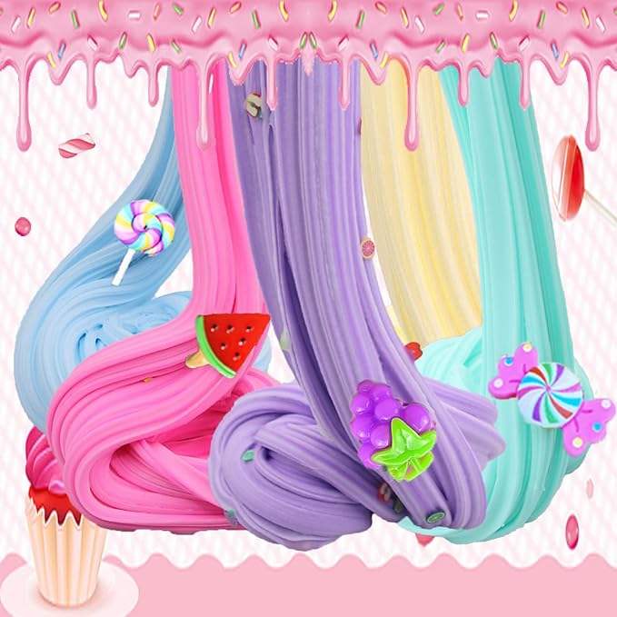 Wholesale Super Soft &amp; Non-Sticky Butter Slime Kit Mini Plastic DIY Modeling Toy Birthday Gifts for Kids