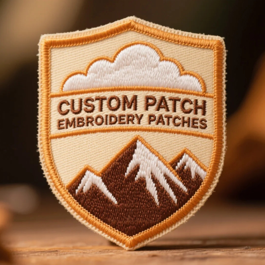Customizable 3D Puff Logo Badges Heat Press Embroidered Patch Sew-on Iron-on Clothing Patches With Lace Decoration OEM Model