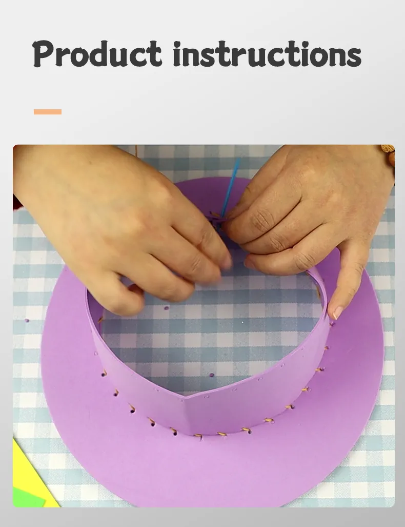 DIY EVA Foam Party Sewing Hat Kits for Kids Arts and Crafts