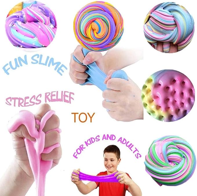 High Quality KJKJ DIY Educational Slime Kit with Transparent Crystal Mud and Colorful Plasticine for Ages 5-14
