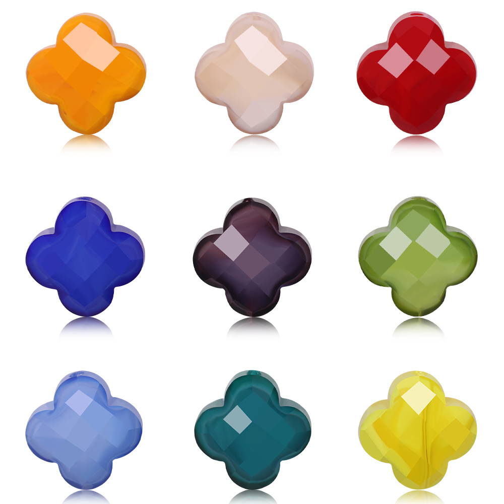 Crystal Mushroom Glass Beads Colors 3