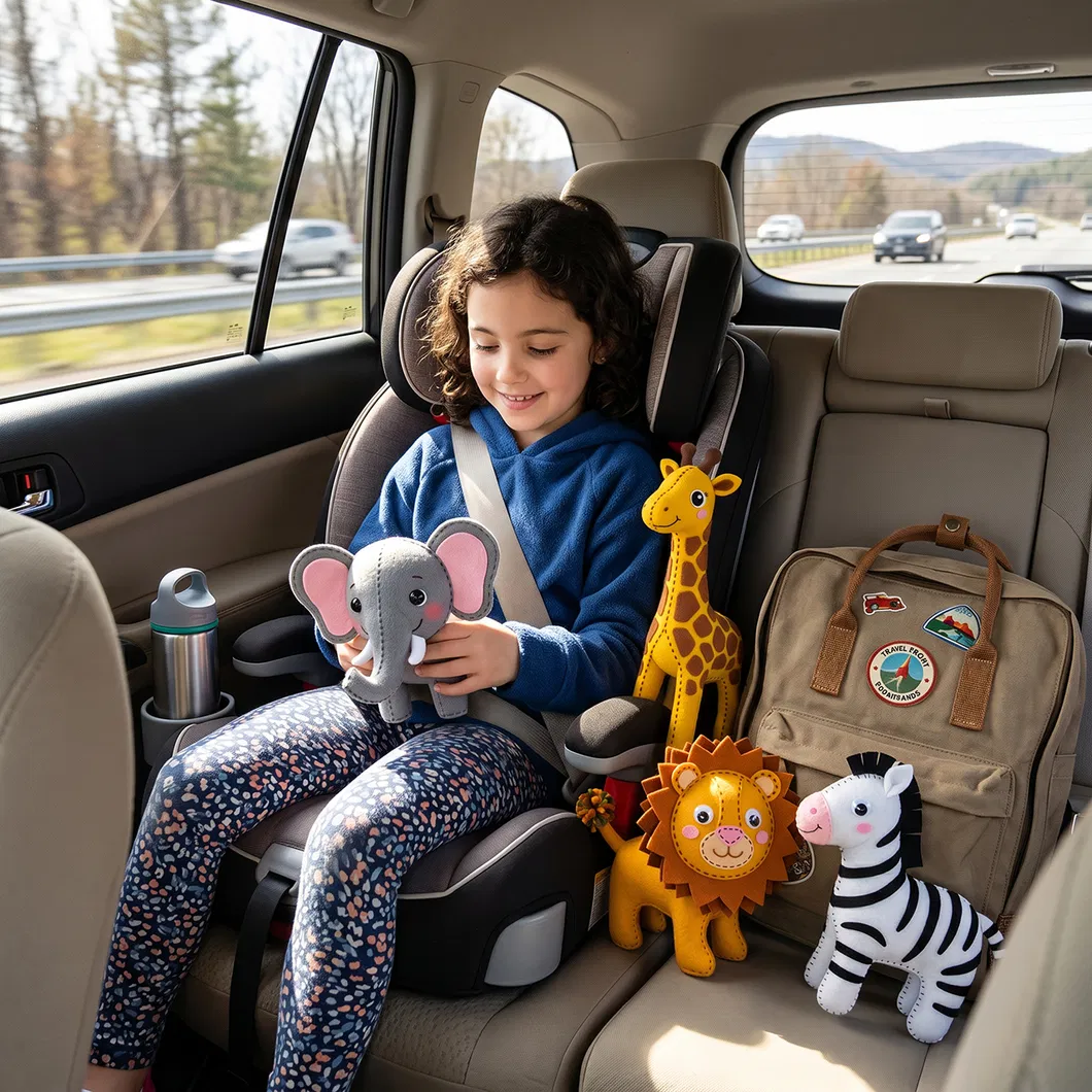 Kids DIY Giraffe Felt Sewing Kit Mini Portable Travel Craft Ages 7+