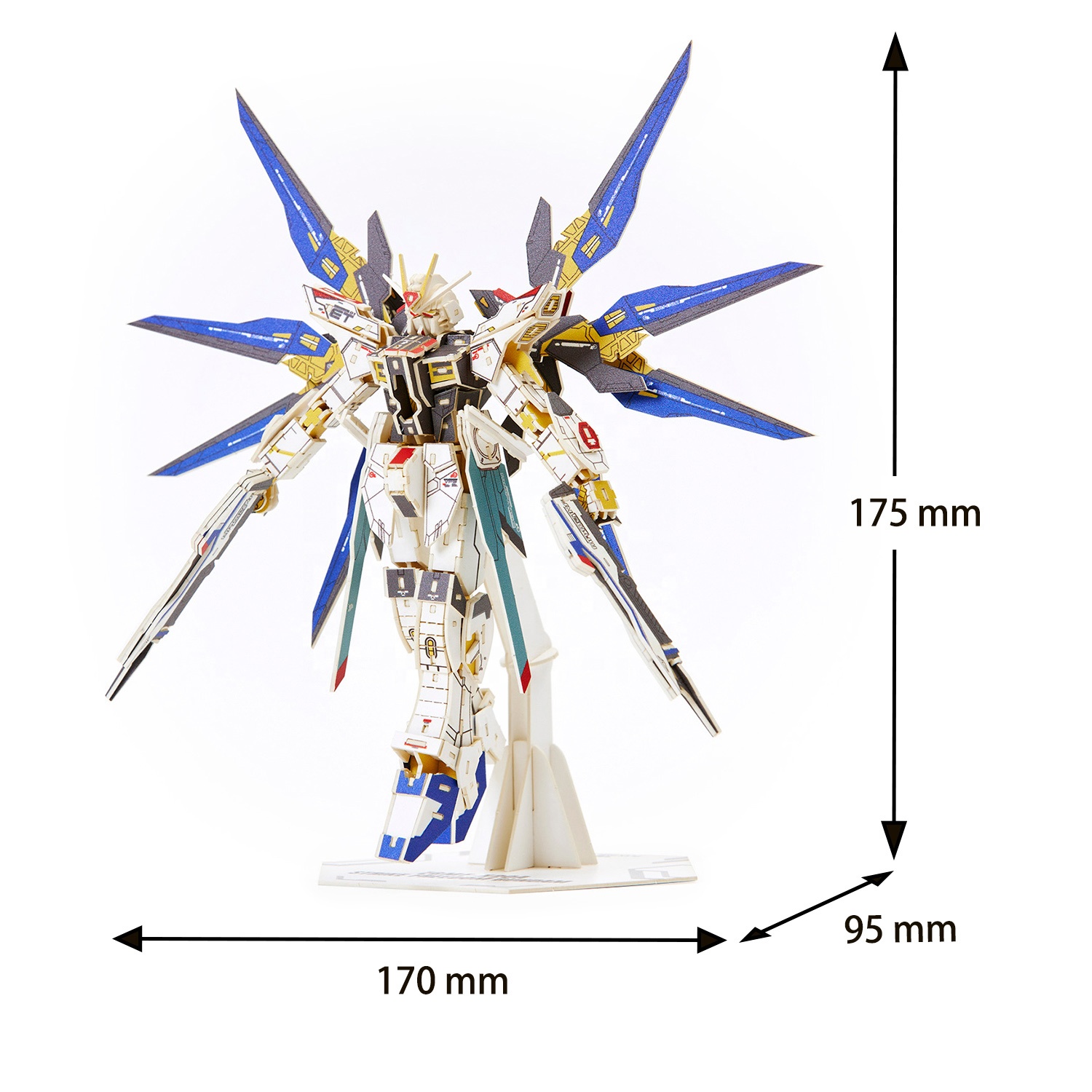 UV Print Laser Cut Craft 3D DIY Paper Material Puzzle Kit Easy to Assemble Puzzle Anime Model 3D Paper Puzzle Kit Toy