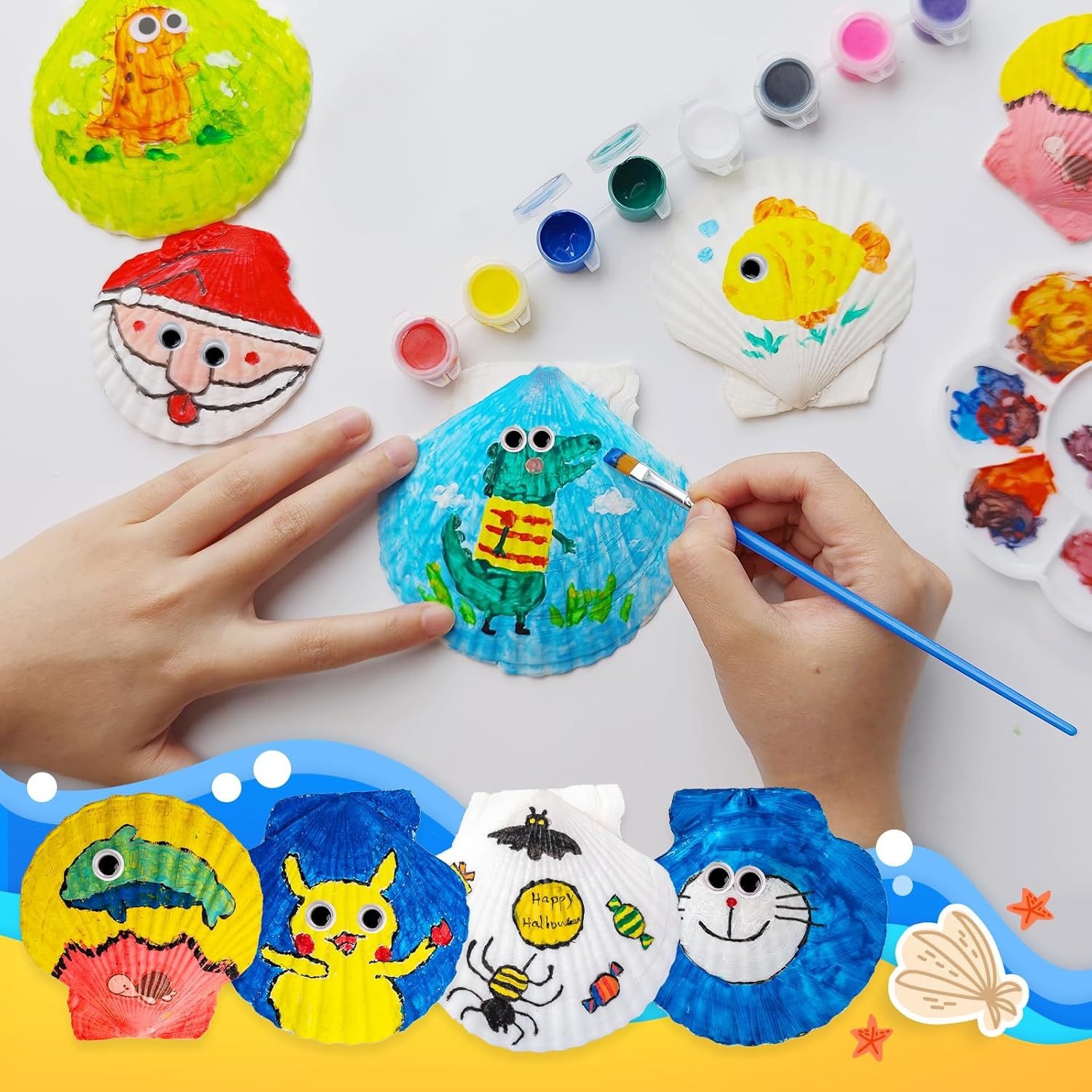 Children's Painting Set Handmade Crafts Graffiti DIY Set Creative Activity Toy Ages 7-14 Color Box Packaging