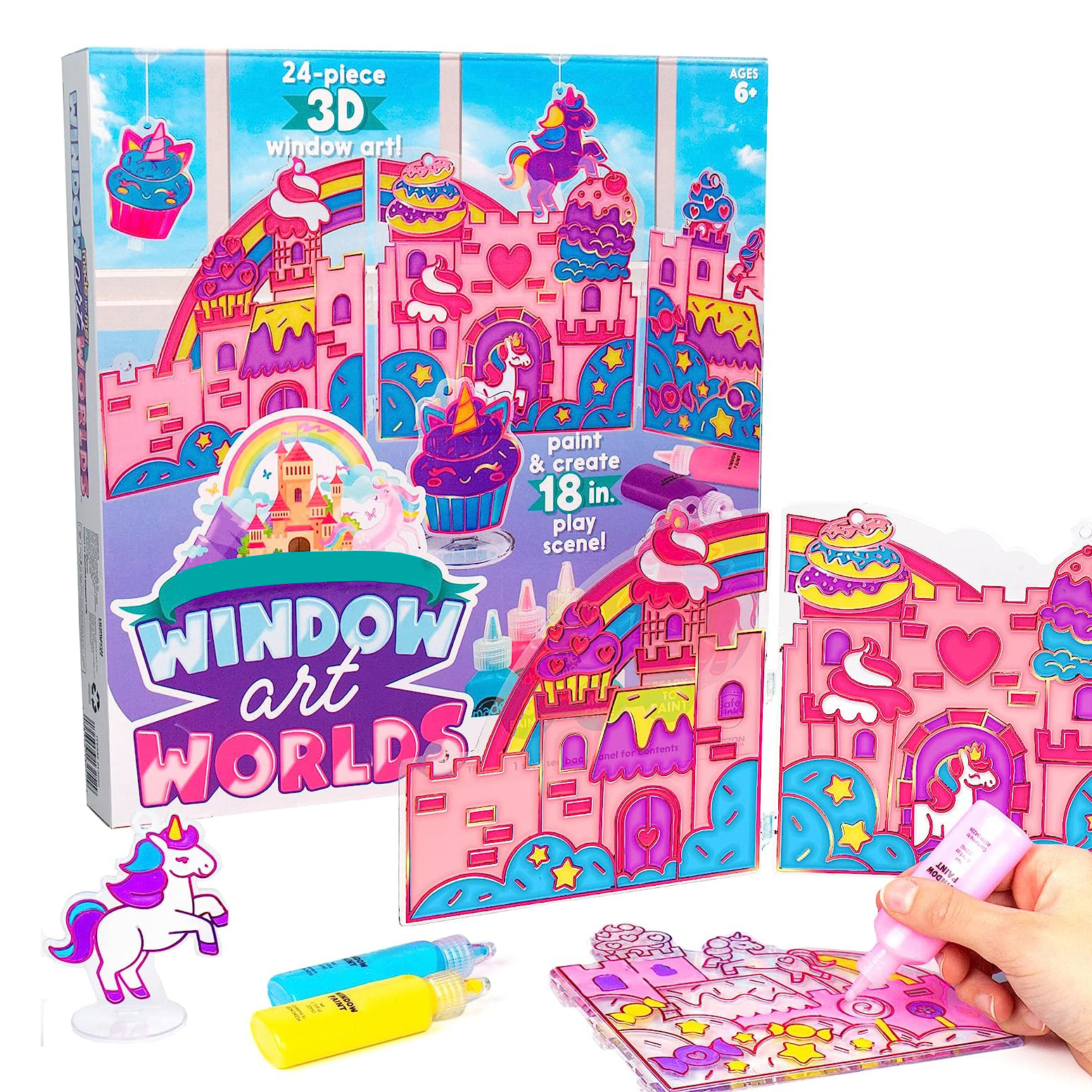 Acrylic Drawing Gift and Crafts Custom Toy Holiday Decoration Non Toxic 3D Window Art Craft Kit for Kids