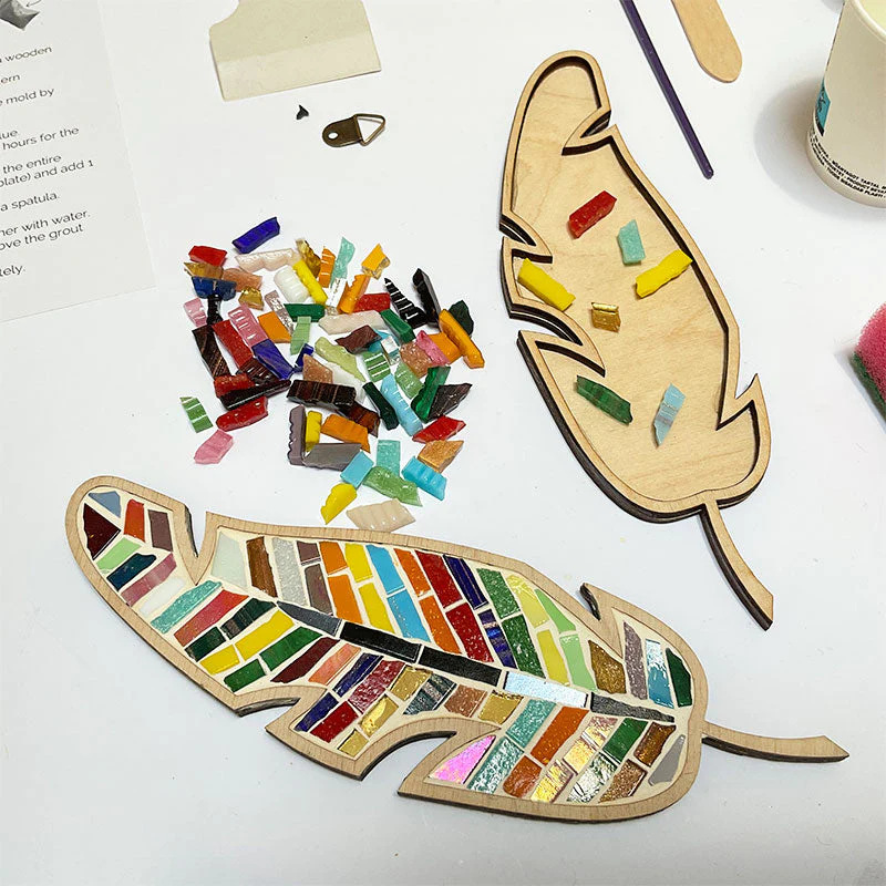 Handmade Home Decor Gifts Craft Kit Puzzle Mosaic Art Craft Kits Creative Colourful DIY Mosaic Kit for Adults Kids Gift
