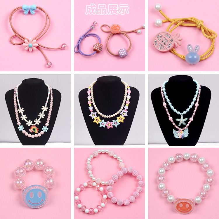 Multicolor 32-Grid Craft Beads Kit for DIY Jewelry Making, Assorted Letter/Flower/Pearl Beads for Bracelet Necklace
