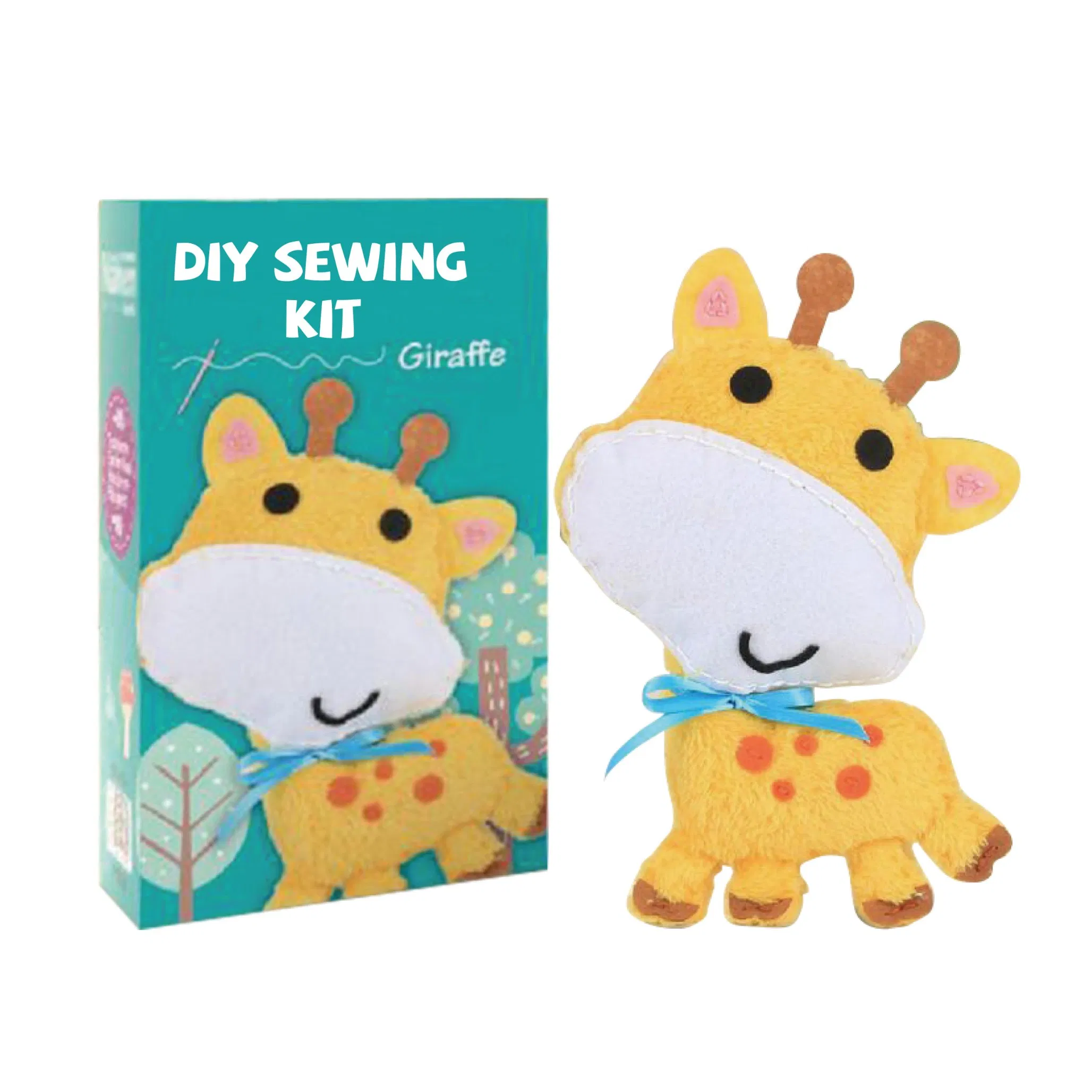 Educational Handmad Kids Felt Animal DIY Crafts Felt Sewing Kit for Girls and Boys