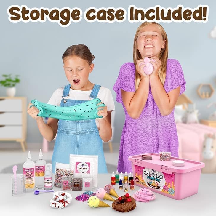 DIY Ice Cream Slime Kit for Girls and Boys Amazing Ice Cream Slime Making Kit Fun Easter Present