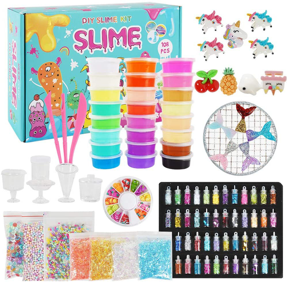 Diy Supplies Customized Korea Slime Kit Kids Foam Glitter Cream Fluffy Kit De Slime Super Cool Japan Slime Maker Kit