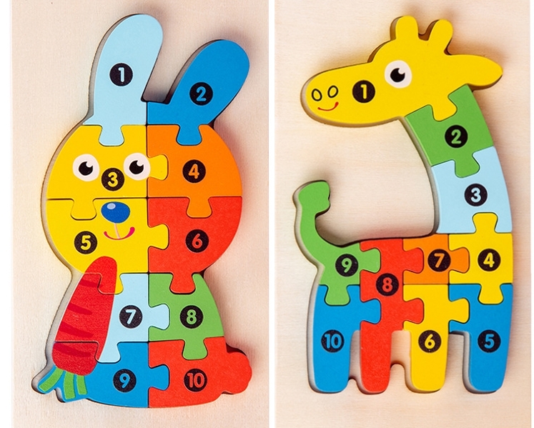 3D Animal Wooden Puzzle 9