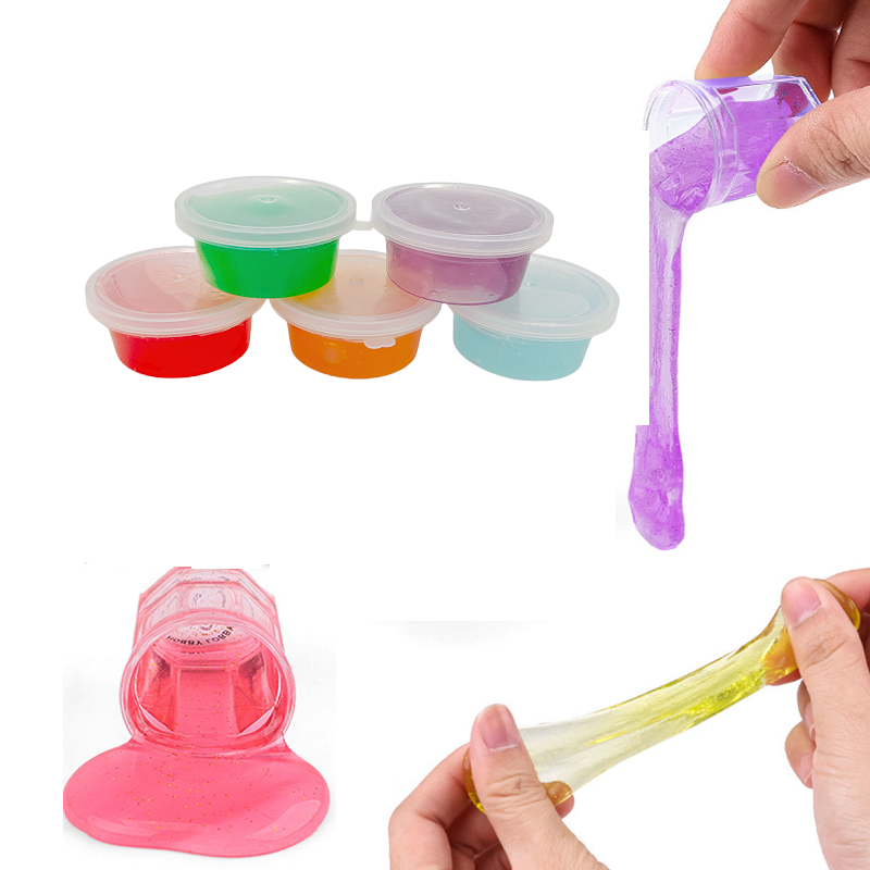 New Stress Relief 6 Colors Funny DIY Magic Crystal Mud Fluffy Slime Kit Putty Toys for Kids