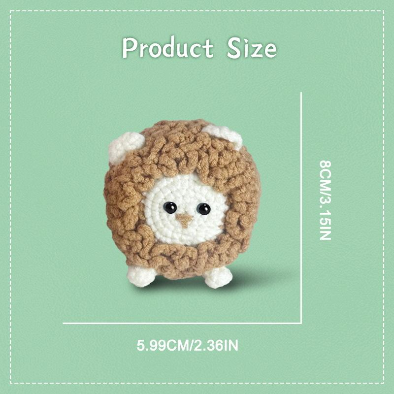 DIY Crochet Kit for Adults and Kids Animal-Themed DIY Sewing &amp; Weaving Craft