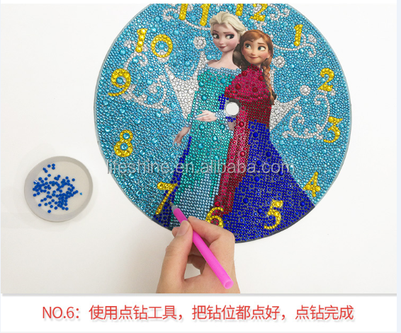 5D Diy Clock Diamond Painting Embroidery Kit