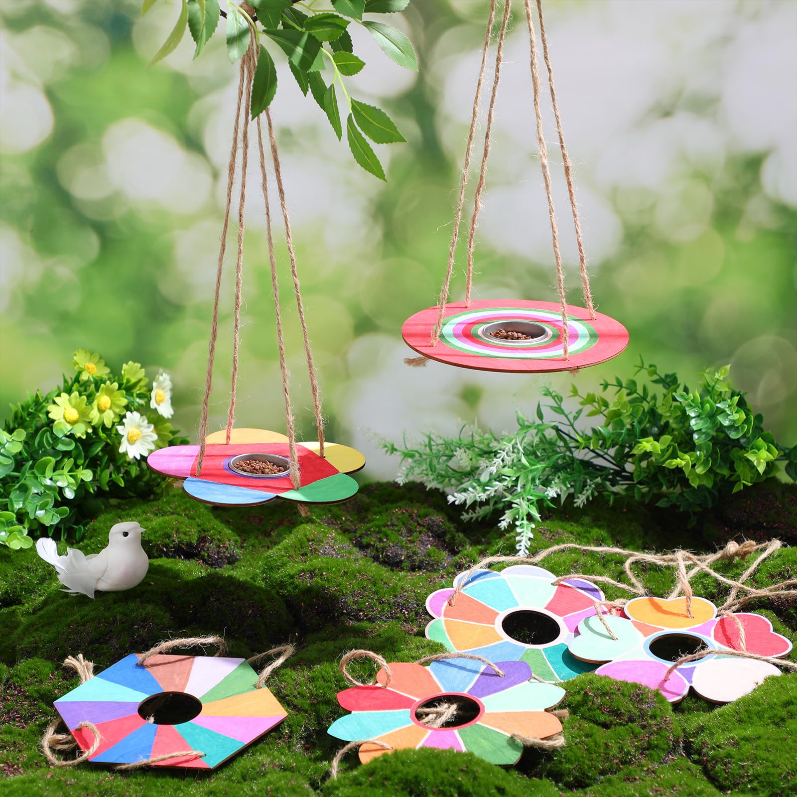 DIY Eco-Friendly Wooden Bird Feeder Craft Kit-Educational Arts Crafts Outdoor Toy for Thanksgiving Day Mother's Day Christmas