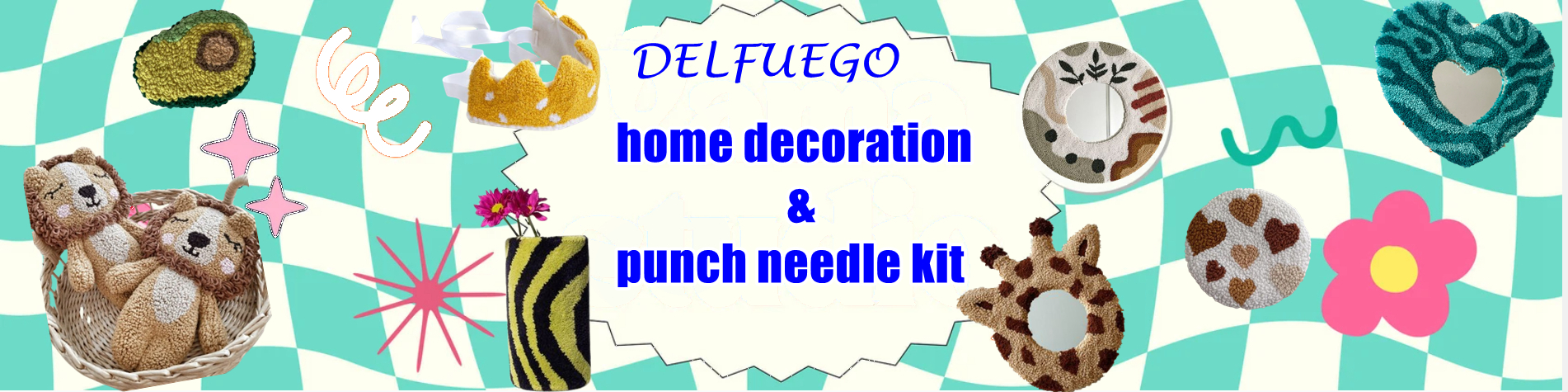 Punch Needle Coaster Kit Banner