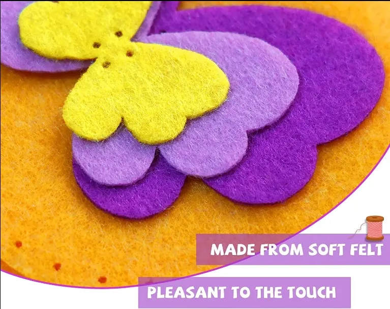 Soft Felt Kids Sewing Bags Purses Kit Felt DIY Crafts Girls Boys Educational Sewing Kids Art Craft Kits Beginners Kids Sewing