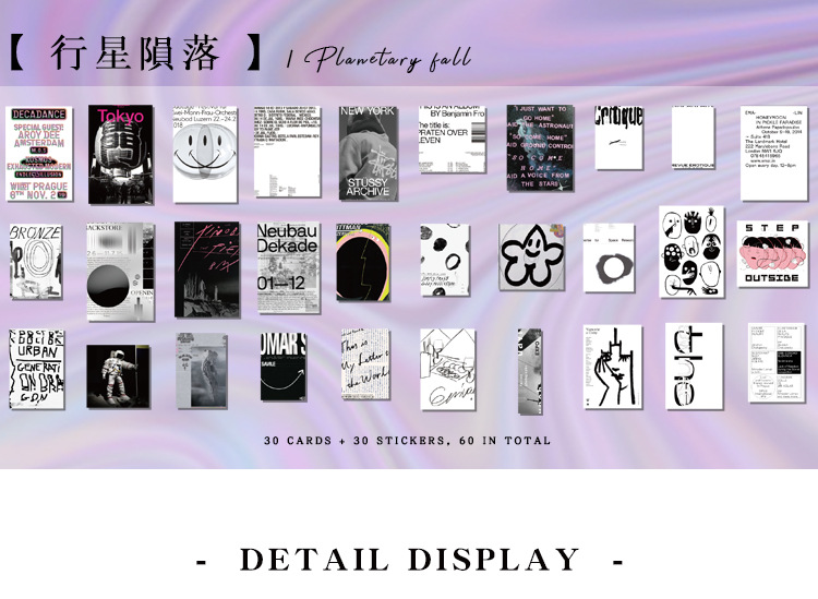 Creative Scrapbooking Decoration Card and Stickers Set