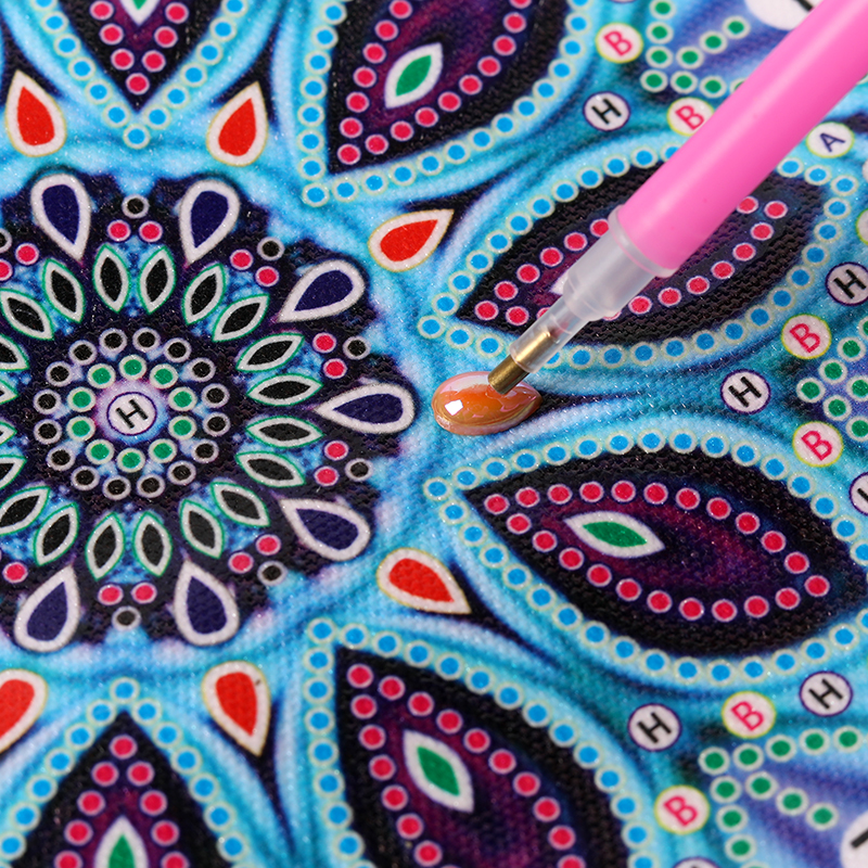 Mystery Mandala Flower Diy Special Shaped Drill Diamond Painting Partial Drill Mosaic Diamond Embroidery Kit for Beginners