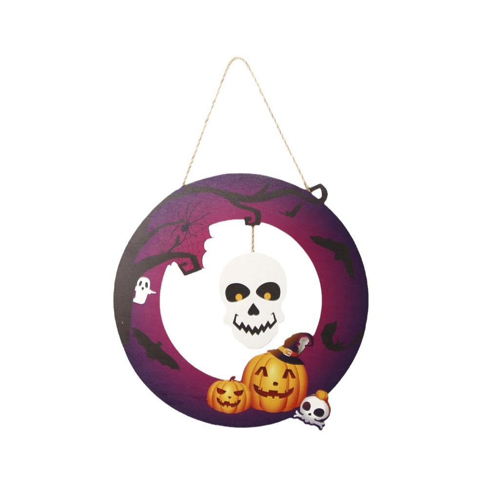 Happy Halloween Flower Style Wool Embroidery Kit for Adults-DIY Eco-Friendly Custom Design Holiday Decoration