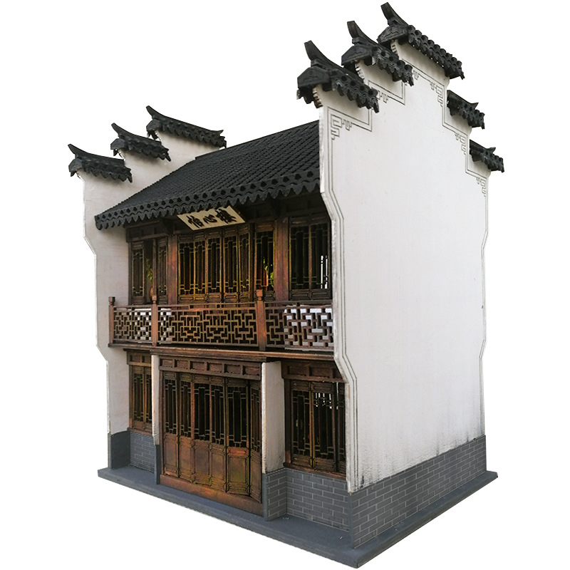 Pxwg Ancient Building Model Diy Handmade Assembly Production Materials Package Chinese Wind Miniature Scene Simulation Yixin Bui