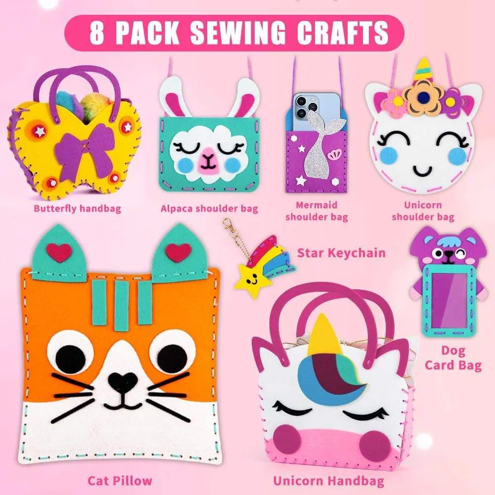 Beginner Sewing Kit Cute Felt DIY Crafts Arts and Crafts for Girls