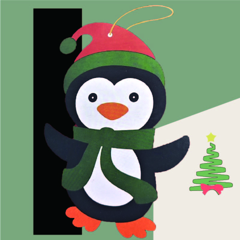 EVA Foam Christmas Penguin DIY Kits Christmas Trees Hanging