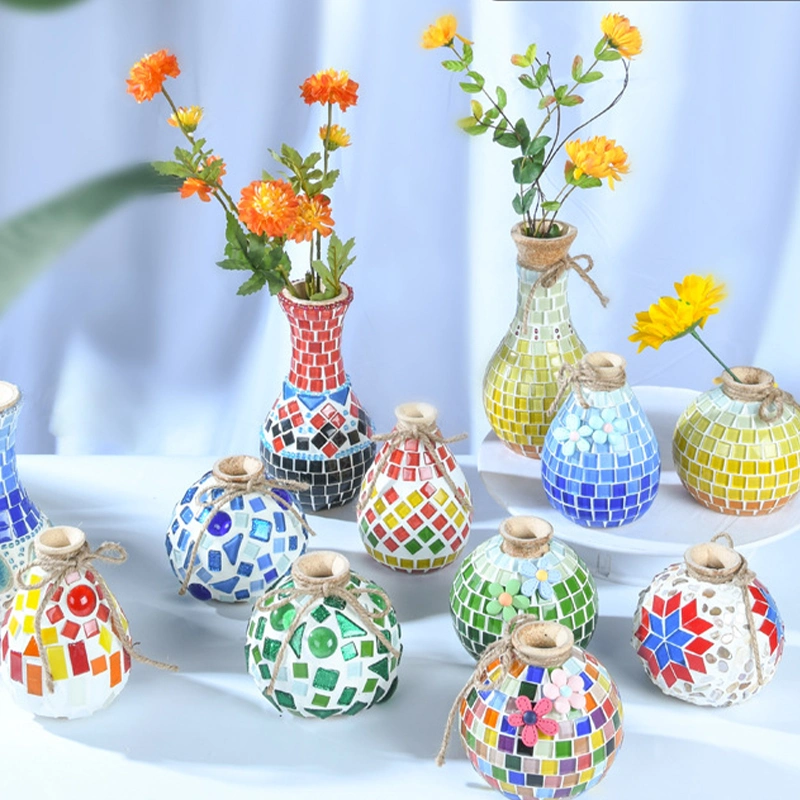 Artificial Antique Vase Arts &amp; Crafts Kit Crystal Glass DIY Mosaic Kits
