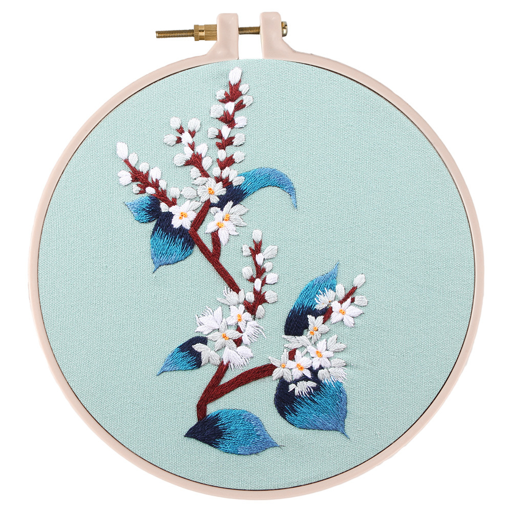 Creative Embroidery DIY Handmade Self-embroidered Gift Tea Coaster Embroidery Kit