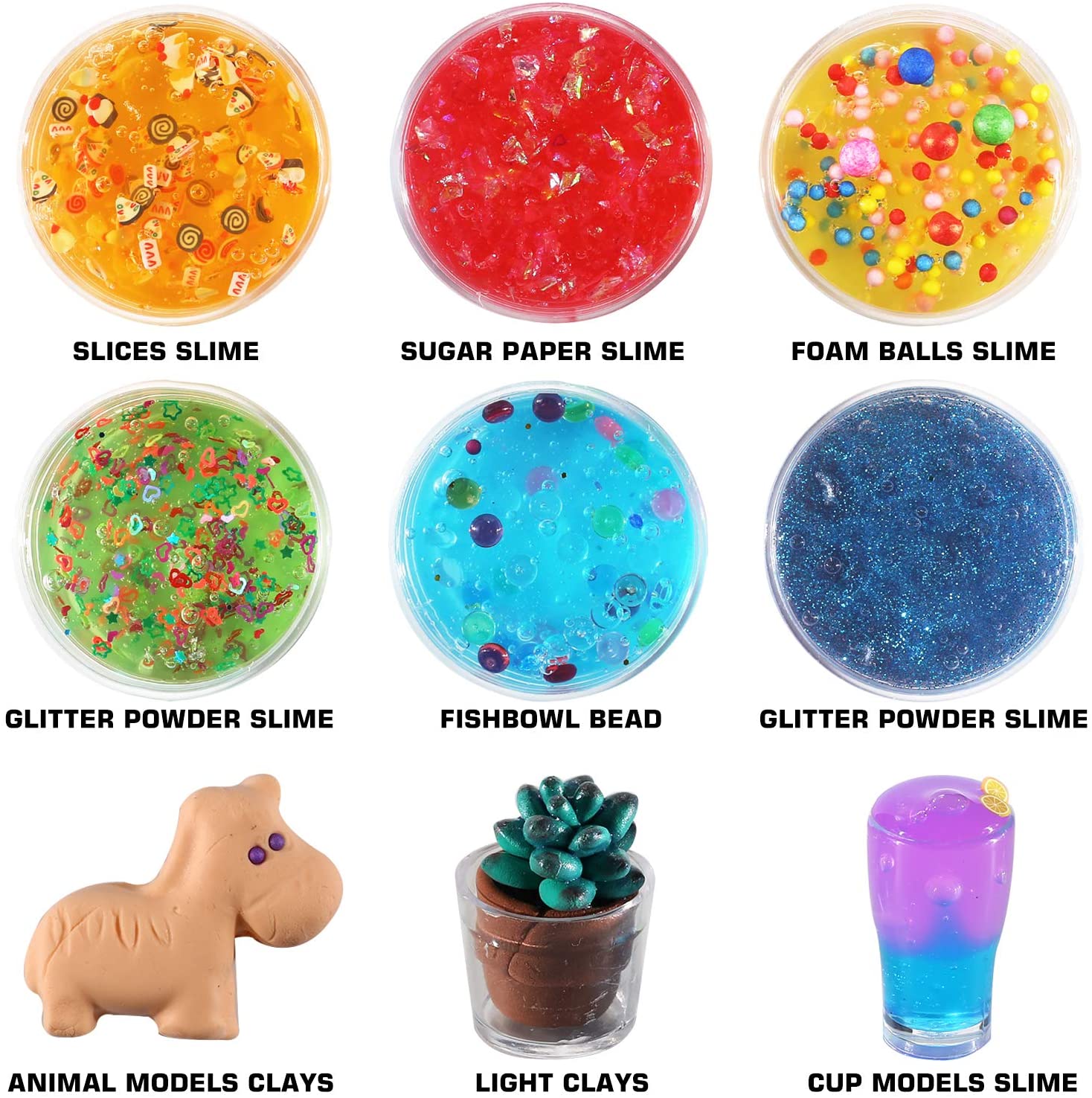 Slime Kit for Kids Diy 126 Pcs DIY Slime Making Kit for Girls Boys