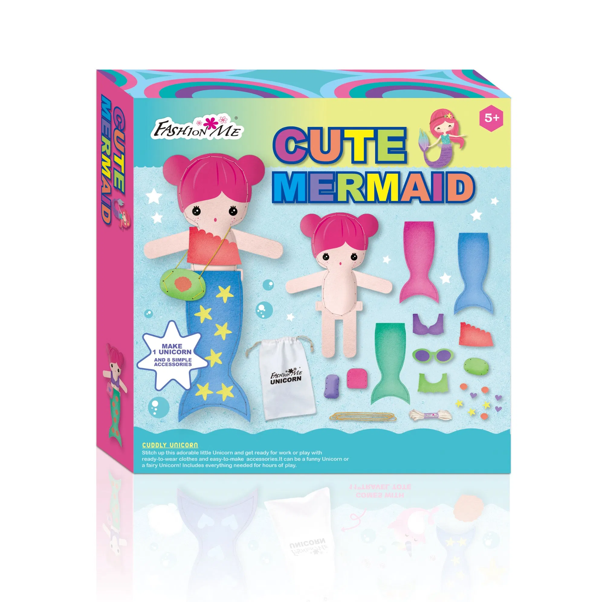 New Mermaid Sewing Kit for Kids Art &amp; Craft Kit DIY Making Gift