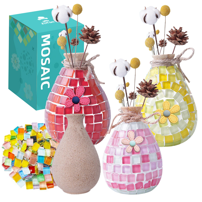 2026 Mosaic Pen Holder DIY Children Educational Toys Handmade Art and Craft Kits for Kids