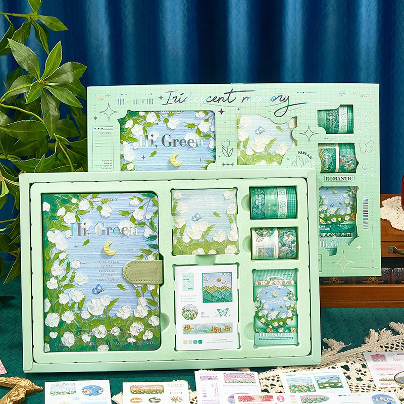 Creative DIY Journal Handbook Gift Box Custom Notebook Gift Sets Cute Scrapbooking Stationery Gift Journal Kit