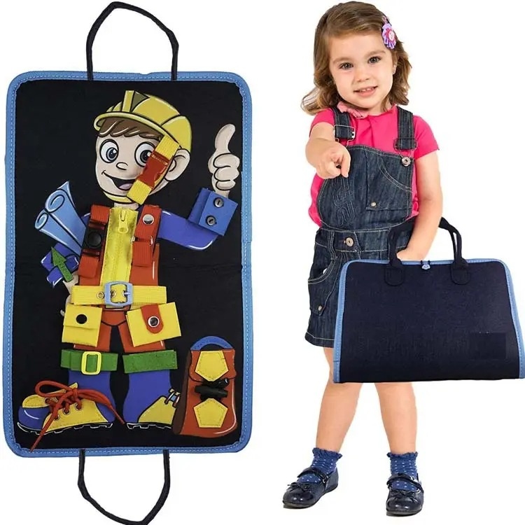 Educational Busy Board DIY Teaching Aids for Early Childhood Infant Wood Toys Ready Supply