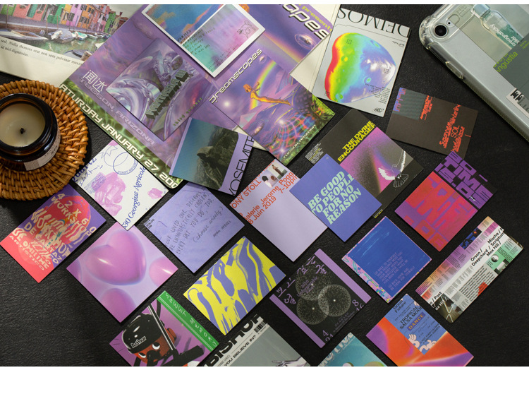 Creative Scrapbooking Decoration Card and Stickers Set