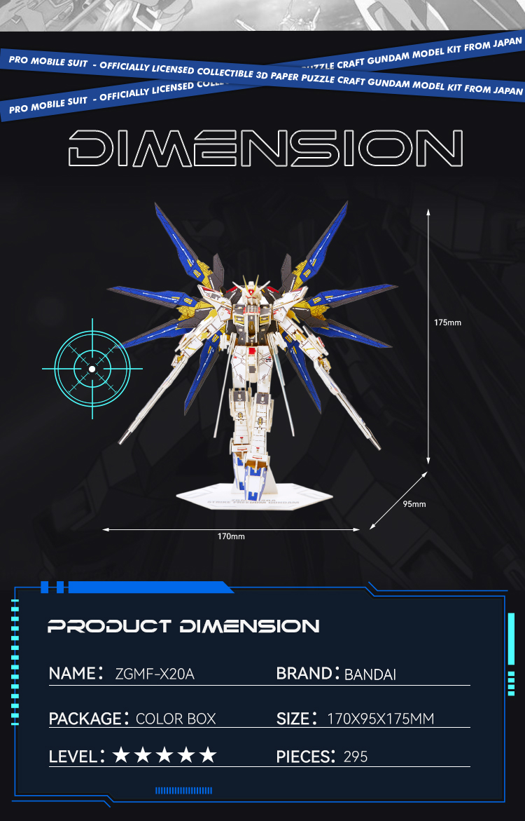 Gundam 3D Puzzle detail 2
