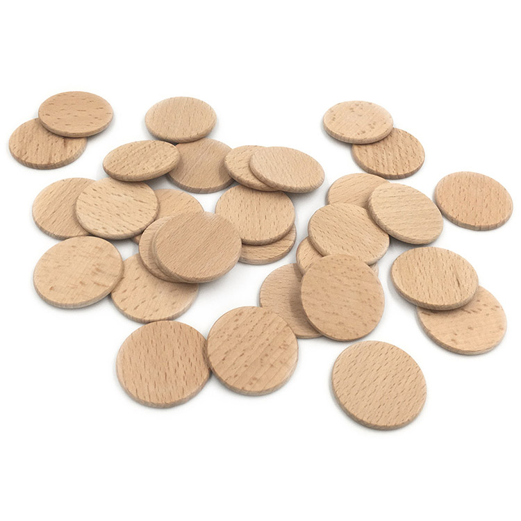 Custom Beech Wood DIY Craft Kit with Chips Wooden Slices for Crafting Wooden Boxes and Wall Signs Painted Technique 3cm Size