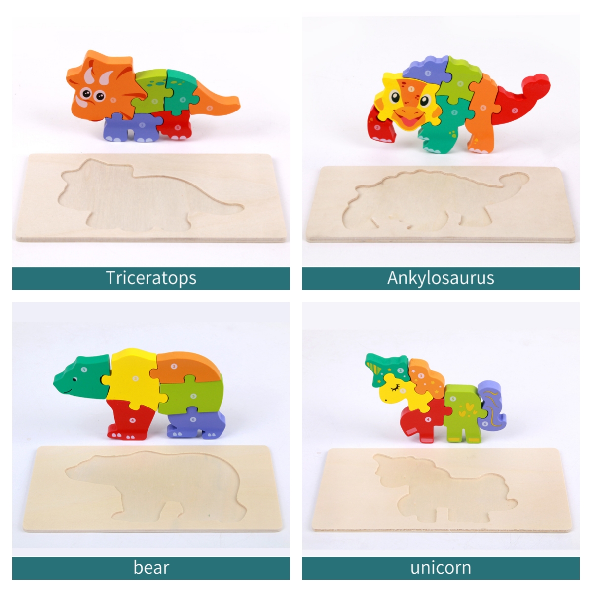 3D Animal Wooden Puzzle 3