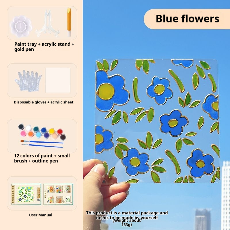 21 PCS Acrylic DIY Painting Board Set Christmas-themed Fun Parent-Child Activity Project Art Supplies for Handmade Materials