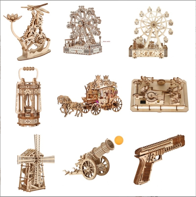 Wooden 3D puzzle model 7